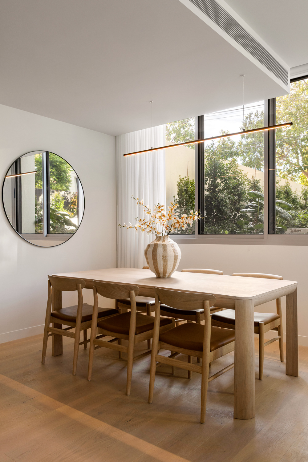 Residence living with curated art and joinery
